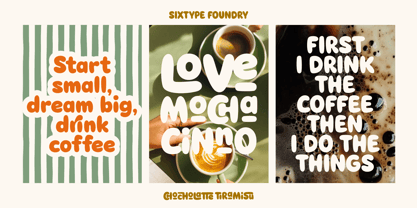 Chocholatte Tiramisu Font Poster 3