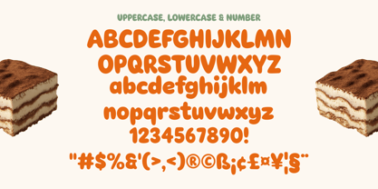 Chocholatte Tiramisu Font Poster 8
