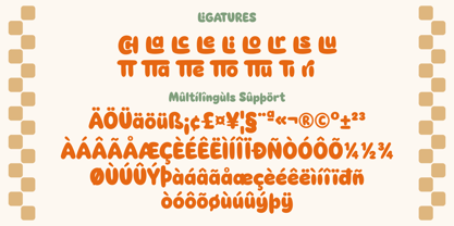 Chocholatte Tiramisu Font Poster 10