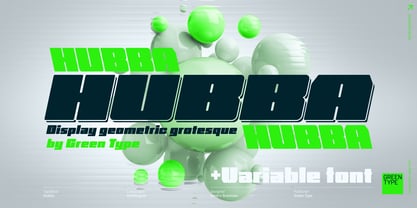 Hubba Font Poster 3