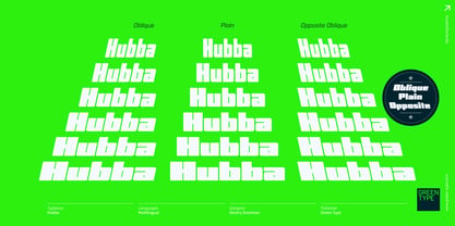 Hubba Font Poster 2
