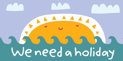 We Need A Holiday Font Poster 1