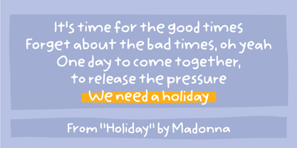 We Need A Holiday Font Poster 2