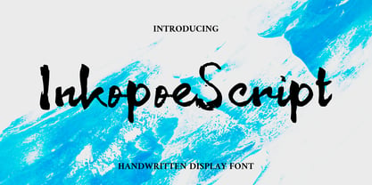 InkopoeScript Font Poster 1