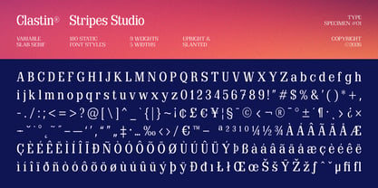 Clastin Font Poster 15
