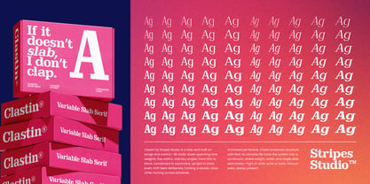 Clastin Font Poster 13