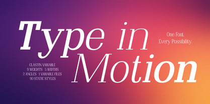 Clastin Font Poster 2