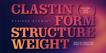 Clastin Font Poster 9