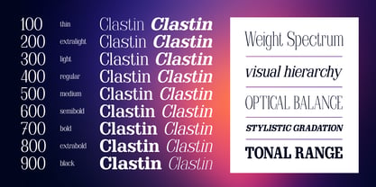 Clastin Font Poster 4