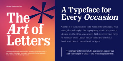 Clastin Font Poster 7