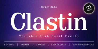 Clastin Font Poster 1