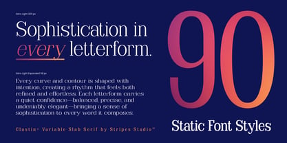 Clastin Font Poster 3
