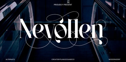 Nevollen Font Poster 1