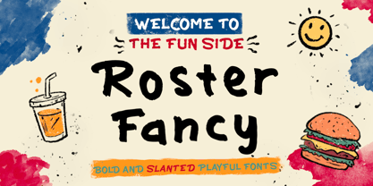 Roster Fancy Font Poster 1