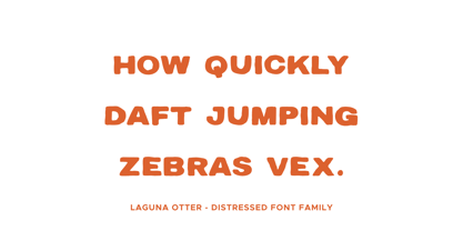 Laguna Otter Font Poster 7