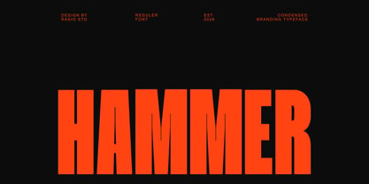 Hammer Font Poster 1