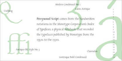 Perrywood Script Font Poster 2