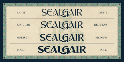 Sealgair Font Poster 4