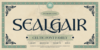 Sealgair Font Poster 1