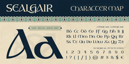 Sealgair Font Poster 2