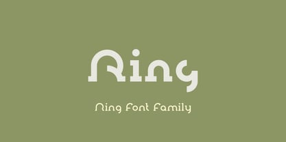 Ring Slab Font Poster 1