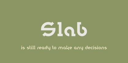 Ring Slab Font Poster 2