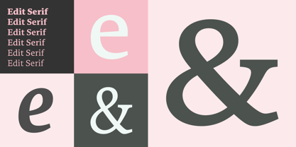 Edit Serif Pro Font Poster 2