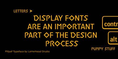 Pifpaf Display Font Poster 2