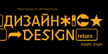 Pifpaf Display Font Poster 3