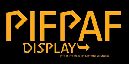 Pifpaf Display Font Poster 1