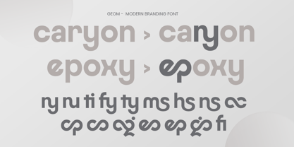 Geom Font Poster 10