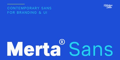 Merta Sans Font Poster 1
