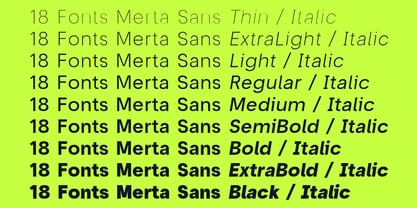 Merta Sans Font Poster 14