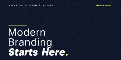 Merta Sans Font Poster 11