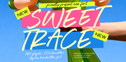 Sweet Trace Font Poster 1