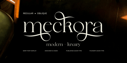 Meckora Font Poster 1