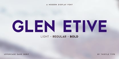 Glen Etive Font Poster 1