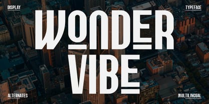 Wonder Vibe Font Poster 1