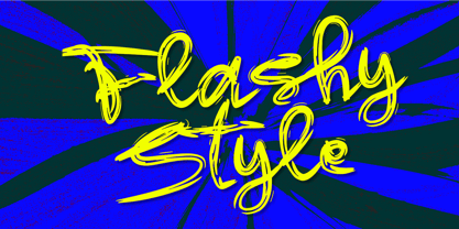 Flashy Style Font Poster 1