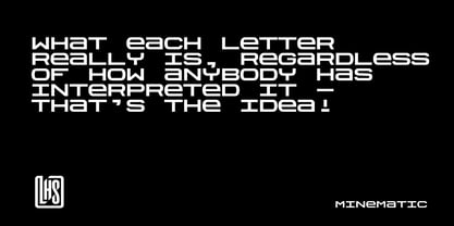 Minematic Font Poster 2