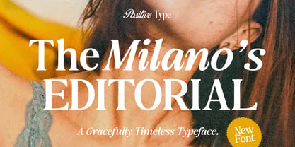 The Milanos Editorial Font Poster 1