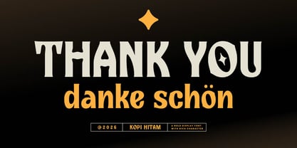 Kopi Hitam Font Poster 7