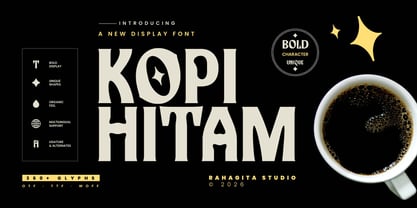 Kopi Hitam Font Poster 1