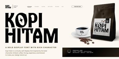 Kopi Hitam Font Poster 2