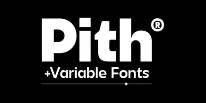 Pith Font Poster 1