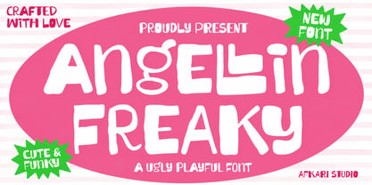 Angellin Freaky Font Poster 1