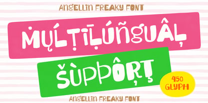 Angellin Freaky Font Poster 3
