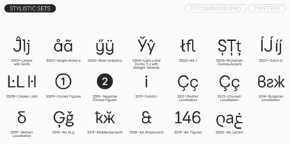 TT Commons™ Pro Font Poster 14