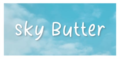Sky Butter Font Poster 1