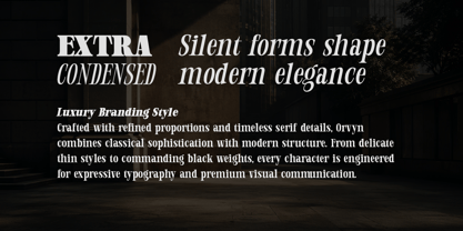Orvessia Font Poster 2